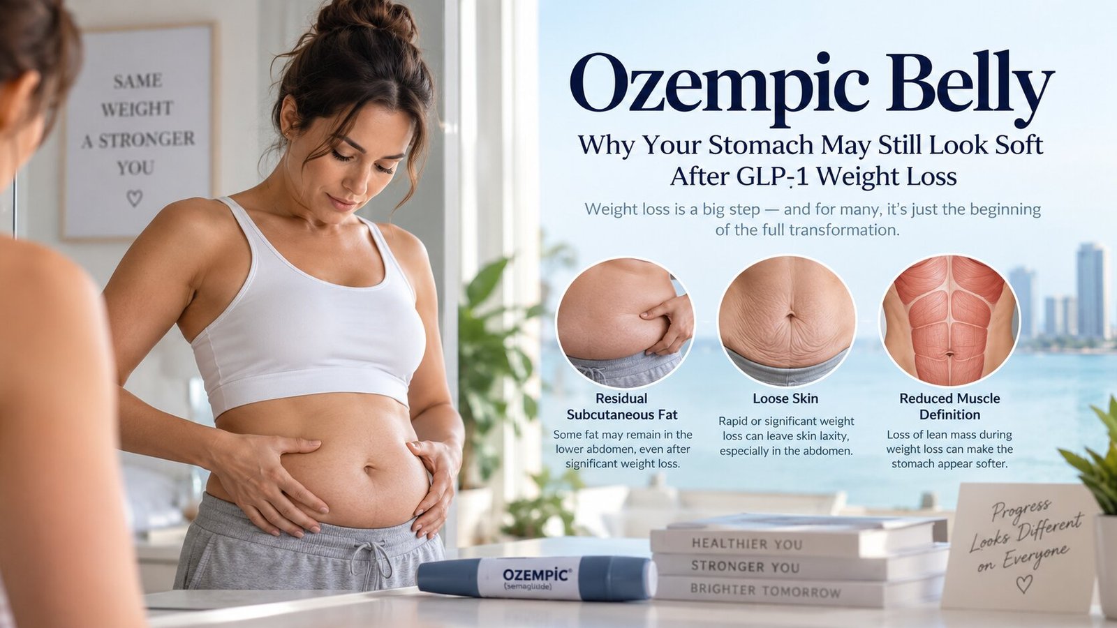 Non-surgical body contouring for stubborn abdominal fat after GLP-1 weight loss in Miami
